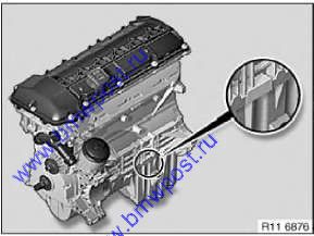 Где найти номер мотора на BMW?